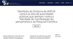 Desktop Screenshot of anpur.org.br